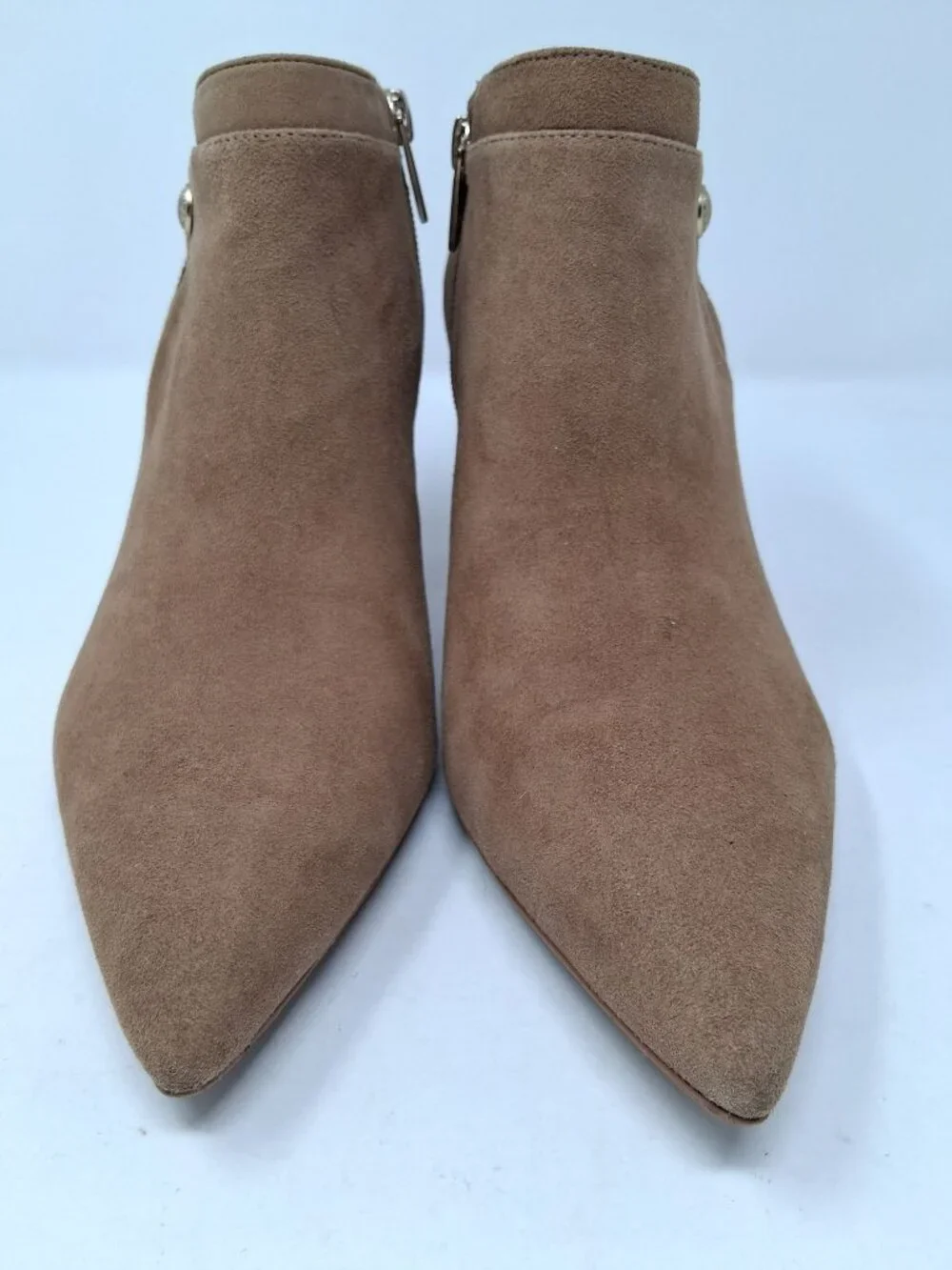 Vince Camuto Keeshey Suede Pointed Toe Heeled Ankle Booties 9.5M
